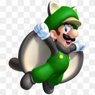 Flying Squirrel Luigi - New Super Mario Bros U Luigi Clipart
