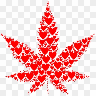 Cannabis Tea Drug Leaf Christmas Tree - Cannabis Clipart