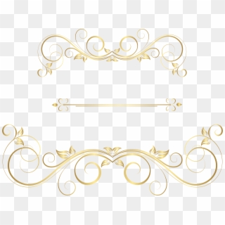 Decorative Line Gold Png Clipart