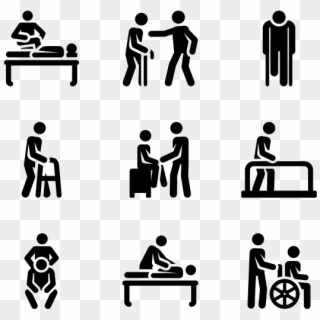 Physioteraphy Pictograms - Physiotherapy Icon Clipart