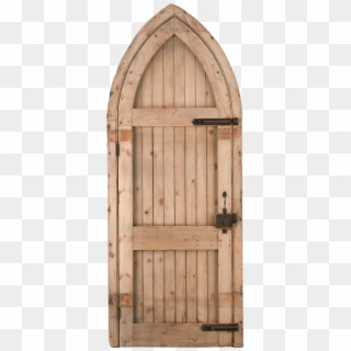 Wooden Castle Door - Medieval Old Wooden Door Png Clipart