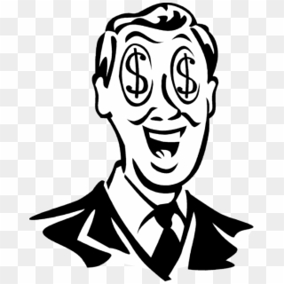 Eyes Vector Png - Man With Dollar Signs In Eyes Clipart