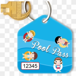 Pool Pass In Pentagon Shape, Kids Life Ring Clipart