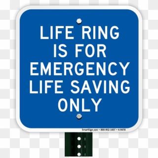 Emergency Life Saving Only Signs - Lifebuoy Ring Sign Clipart