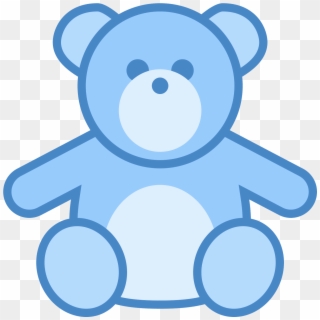 Teddy Bear Icon - Blue Teddy Bear Png Clipart