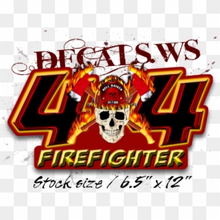 Firefighter Skull - Firefighter Decals Clipart