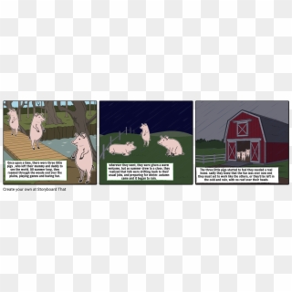 The Three Little Pigs - Domestic Pig Clipart
