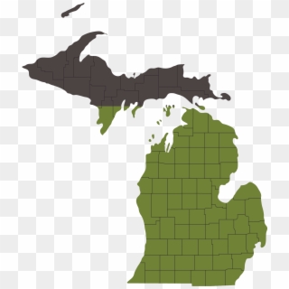 New Zebedee Michigan Map Clipart