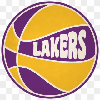 Los Angeles Lakers Retro - Circle Clipart