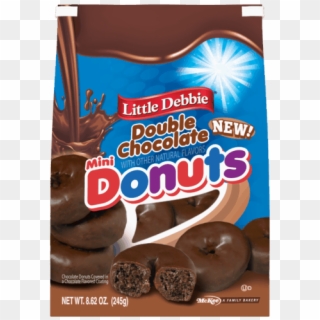 50 For Little Debbie® Double Chocolate Mini Donuts - Chocolate Clipart