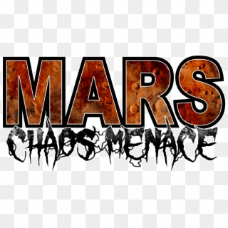 Mars Chaos Menace Black Logo - Poster Clipart