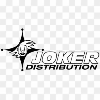 Joker Distribution Logo Black And White - Joker Vector Clipart