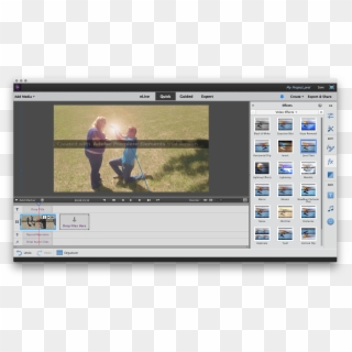 Add Png To Photoshop - Adobe Premiere Elements 2018 Interface Clipart