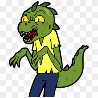 Raptor Morty , Png Download - Reptile Morty Clipart