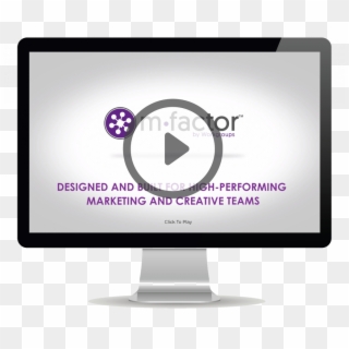 Mfactor Is Built For People Like Marketers And Creatives - Led-backlit Lcd Display Clipart