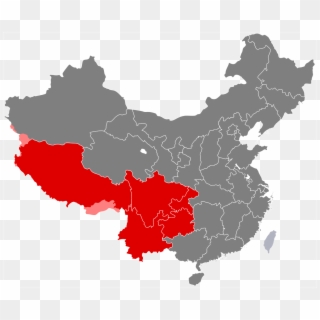Southwest China Map Clipart