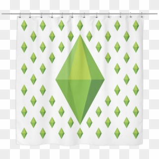 The Sims Plumbob Diamond Shower Curtain - Patchwork Clipart