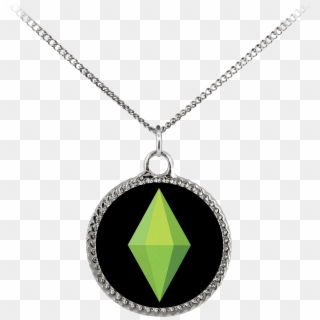 The Sims Plumbob Diamond Deco Coin Necklace - Necklace Fantasy Rpg Transparent Clipart
