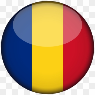 3d Circle Png - Romania Flag Round Clipart