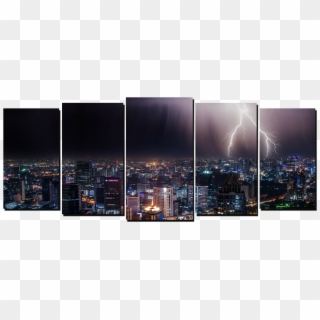 Skylines Canvases - Lightning Clipart