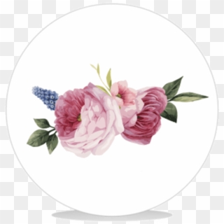 Sluitsticker Vintage Flower Diy - Common Peony Clipart