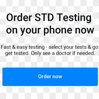 Blog Cta Order Std Testing - Chlamydia Gonorrhea Clipart