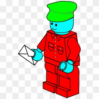 Lego Town Postman Clipart