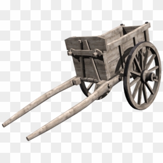 Pirate Cannon 3d Model - Old Wheelbarrow Png Clipart