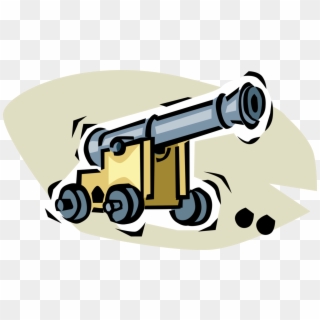 Artillery Weapon Image Illustration Of Fires Ball - Cannon Clipart