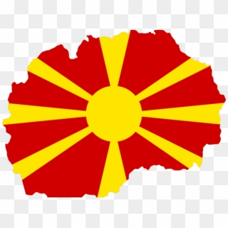 Macedonia Clipart Png - Macedonia Flag Map Transparent Png