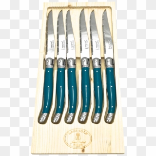 Jean Dubost Laguiole Steak Knives, Set Of 6 On Chairish - Hunting Knife Clipart