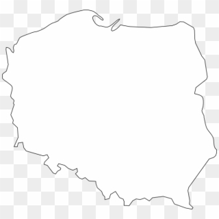 Black Line Master Polish Map Svg Clip Arts 600 X 558 - Poland Map Png Transparent Png