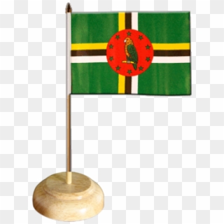 Dominica Table Flag - Flag Of Dominica Clipart