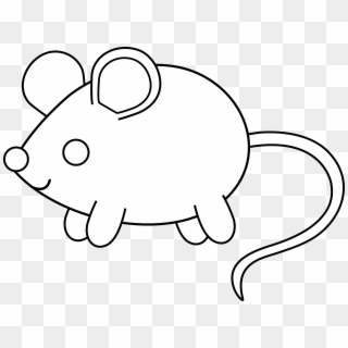 Rodent Clipart - Cute Mouse Coloring Page - Png Download