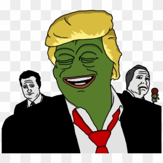 Party Pepe Trump - Trump Pepe Laughing Clipart