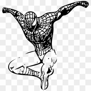 For A Few Years In The 90s, Lara Was The Face Of Video - Spiderman Vector Png Black And White Clipart