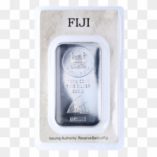 100g Fiji Coin Bar - Silver Clipart