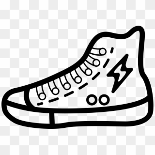 High Cut Sneakers With Bolt Logo Svg Png Icon Free - Sneakers Logo Png Clipart