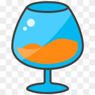 Red Wine Glass Emoji Icon Clipart