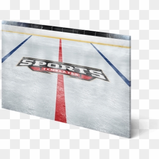 Present Logos On A Hockey Rink - Poster Clipart