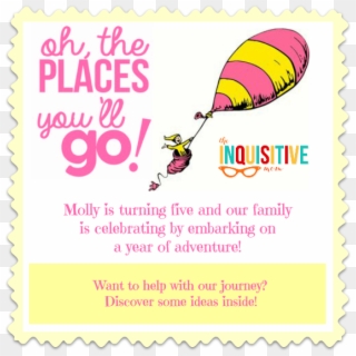 Oh The Places You'll Go Birthday Party Gift List The - Birthday Invitation With Gift List Clipart