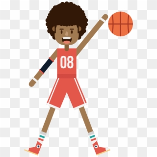 Basketball Player Athlete Transprent Png Free Download - Dibujo Basquetbol Clipart
