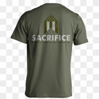 Fallen Soldier Sacrifice Military Green Shirt - T-shirt Clipart