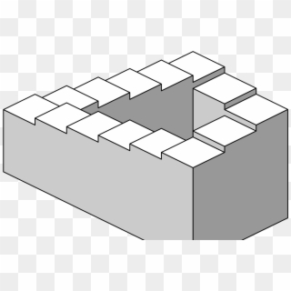 Allowing The Face Of Goodness To Surprise You - Optical Illusion Penrose Stairs Clipart