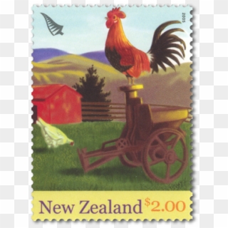 Single Stamp - Rooster Clipart