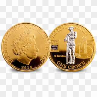 2014 Tristan Da Cunha One Crown Coin Clipart