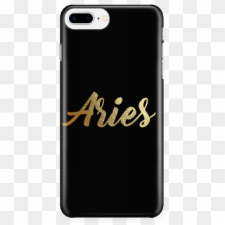 Aries Gold Lettering Iphone 7 Plus/7s Plus Phone Case - Iphone Clipart