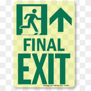 Glowsmart™ Directional Exit Sign, Up Arrow Sign - Exit Sign Clipart