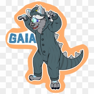 [c] Gaia Ac Kaiju Kigu Badge - Cartoon Clipart