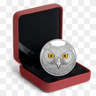 *the Great Horned Owl - Canadian Silver Coin 2017 Year Of The Rooster Clipart